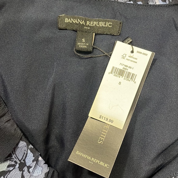 Banana Republic Blue Floral Maxi Dress with ruffles - Picture 3 of 6